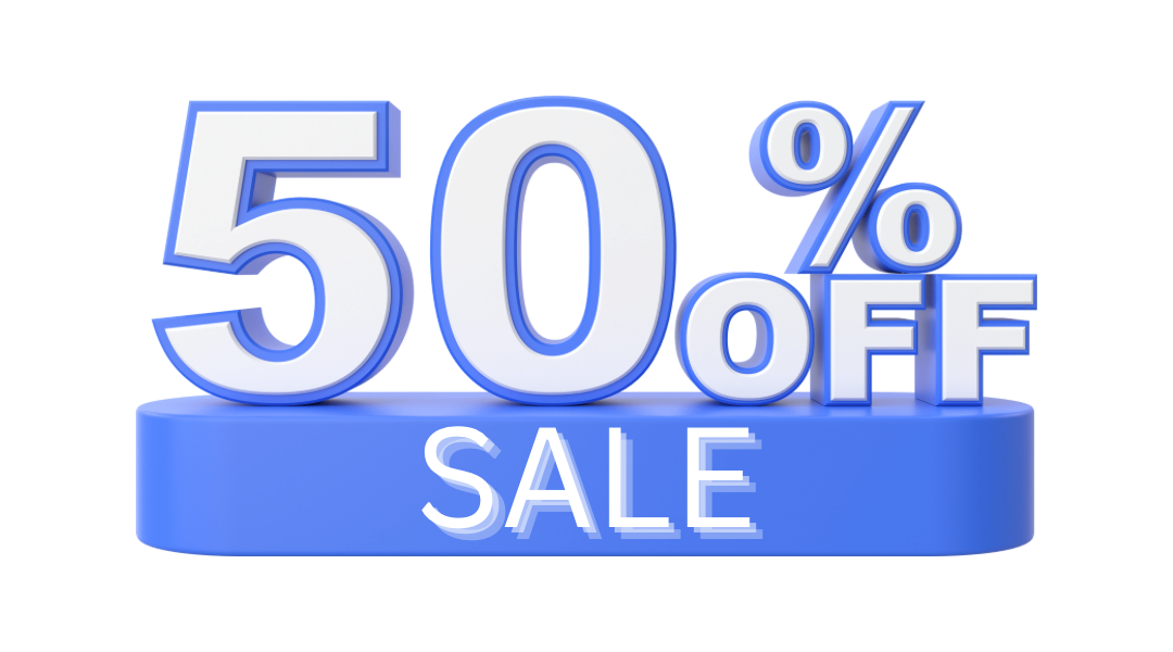 Year End 50% Off Sale