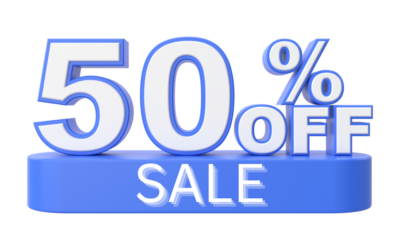 Year End 50% Off Sale